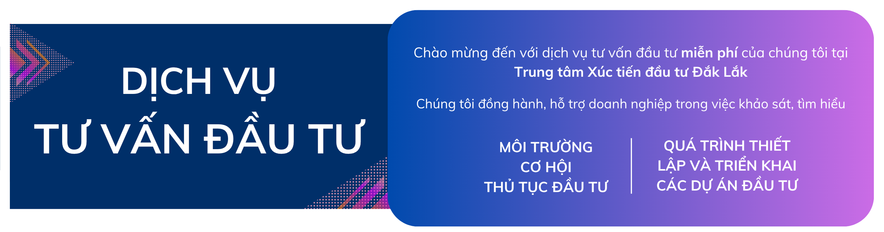 Dịch vụ tư vấn đầu tư